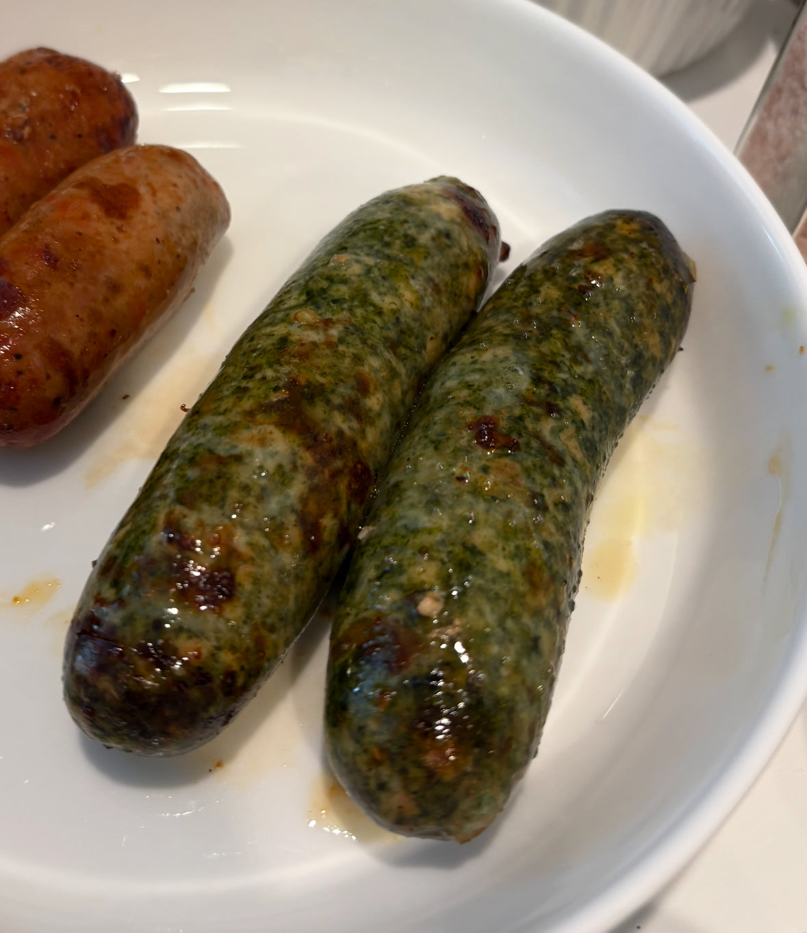 Spinach and Chicken Sausage
